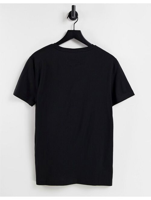 Tommy Hilfiger faded chest logo t-shirt in black