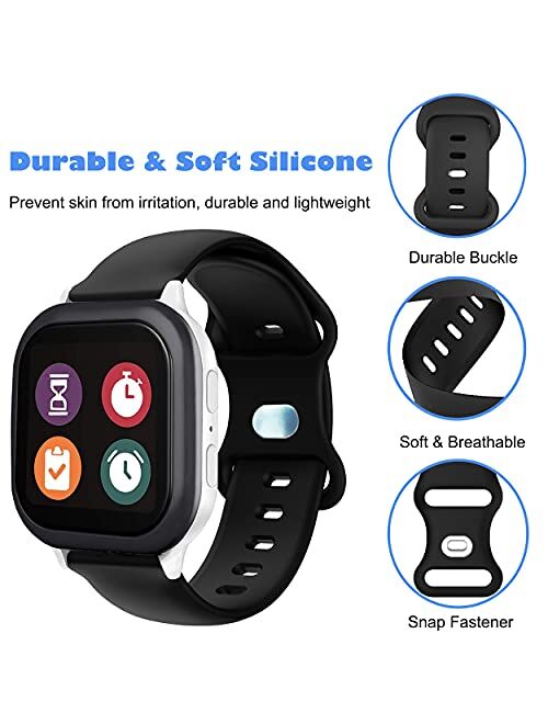 Silicone Gizmo Watch Band Replacement for Kids, Soft Sport Smartwatch Band Compatible with Gizmo Watch 2, Gizmo Watch 1 for Boys and Girls