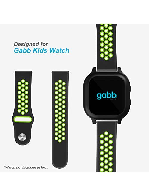 Kids Watch Band for Gabb Watch Bands, 20mm Boy Girl Smart Watch Band Replacement with Quick Realease Pins, Breathable Sport Style
