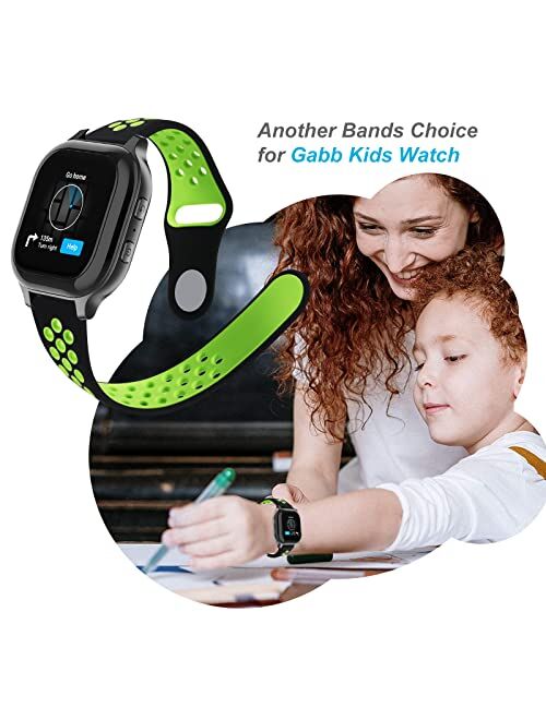 Kids Watch Band for Gabb Watch Bands, 20mm Boy Girl Smart Watch Band Replacement with Quick Realease Pins, Breathable Sport Style