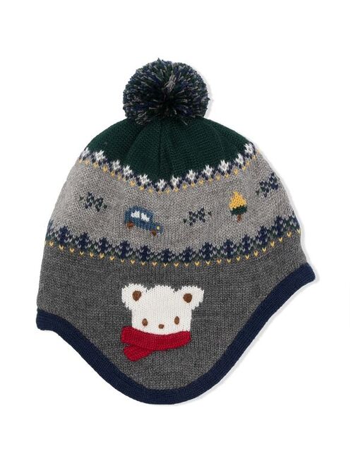 teddy-bear knit beanie