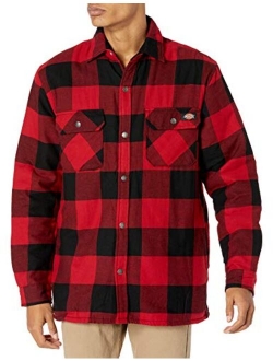 Men's Sherpa Lined Flannel Shirt Jacket with Hydroshield