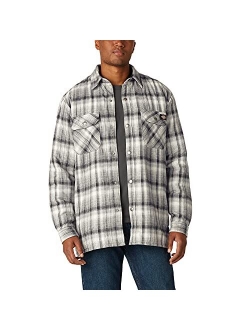 Men's Sherpa Lined Flannel Shirt Jacket with Hydroshield