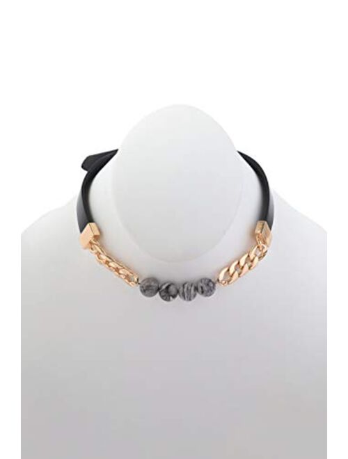 RIAH FASHION Bohemian Natural Semi Precious Stone Bead Bracelet - Healing Gem Chakra Prayer Friendship Cuff Bangle Faceted Jewel Charm