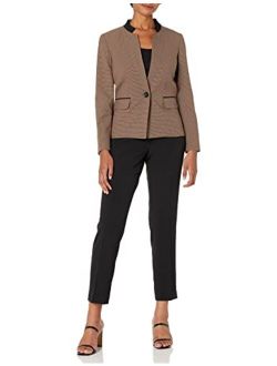 Women's Houndstooth Combo Jacket and Slim Pant