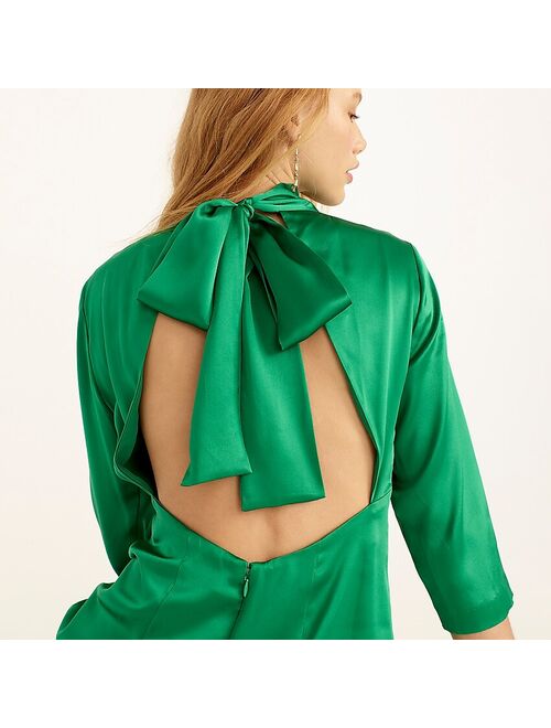 J.Crew Collection open-back silk charmeuse dress