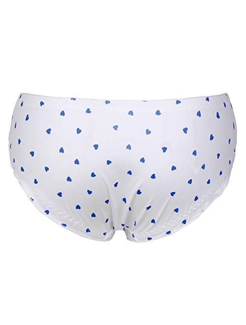zdhoor Men Ruffled Frilly Bikini Briefs Sissy Panties Crossdress Lingerie Japanese Cosplay Underwear