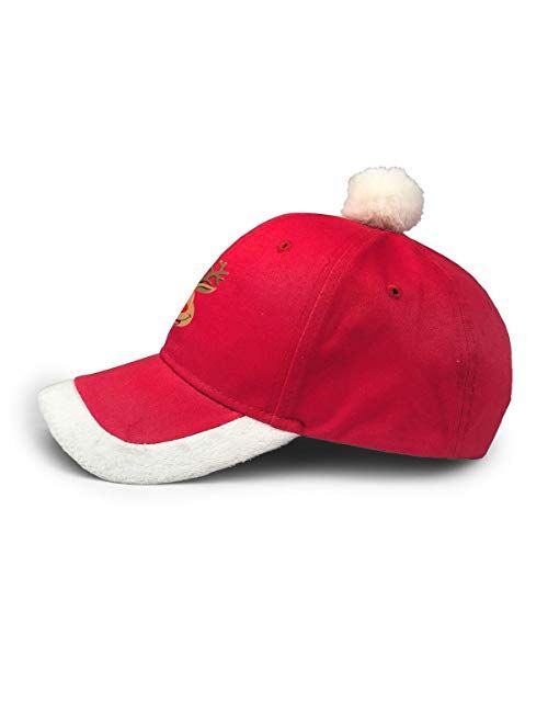 KKMKSHHG Merry Christmas Hat Unisex Adult Vintage Adjustable Santa Baseball Cap Red/White