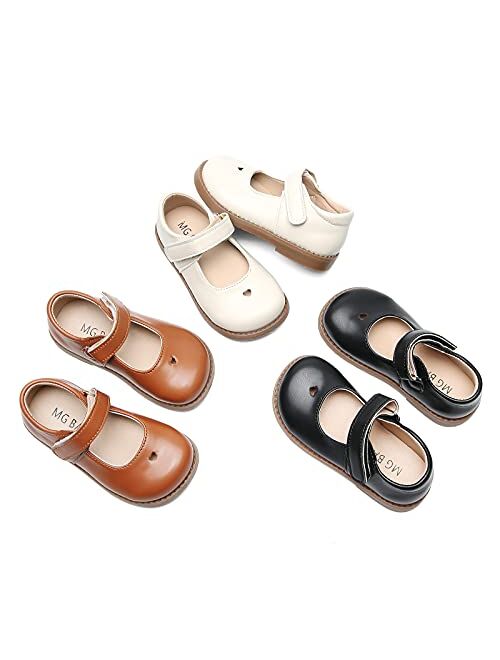 DADAWEN Toddler Little Girl T-Strap Mary Jane Dress Shoes Flats Party School Shoes