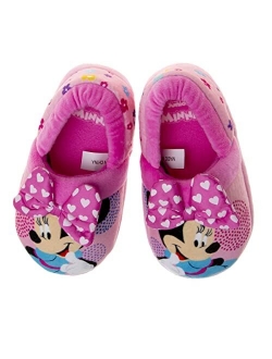Toddler Baby Slippers - Boys/Girls Minnie Mouse and Mickey Mouse Fuzzy Slippers