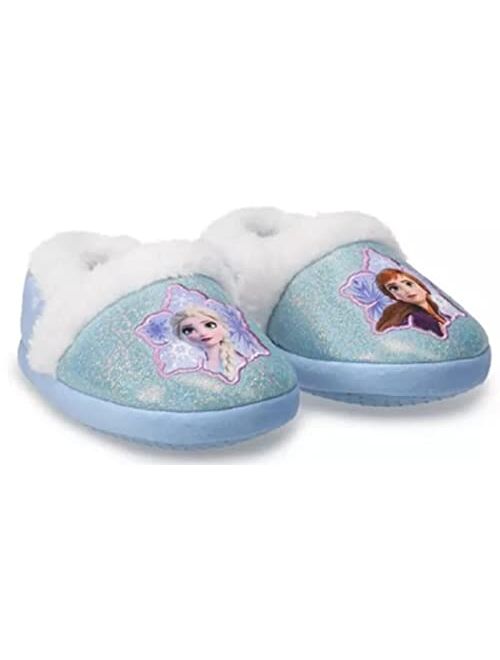 Disney Girl's Frozen Anna Elsa Plush Slippers
