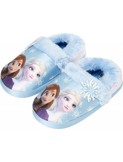 Girls Slippers Disney Princess and Frozen Fuzzy Slippers (Toddler/Little Girl)