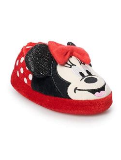 Minnie Mouse Toddler Girls' Red Bow Slipper