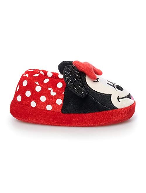 Disney Minnie Mouse Toddler Girls' Red Bow Slipper