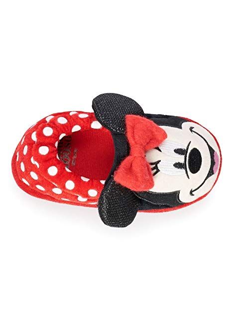 Disney Minnie Mouse Toddler Girls' Red Bow Slipper