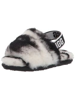 Unisex-Child T Fluff Yeah Slide Marble Slipper