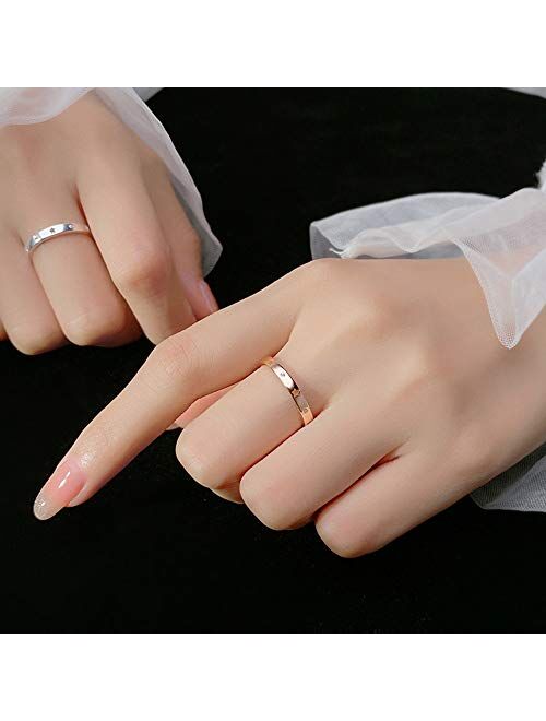 kokoma Star Open Stacking Ring S925 Sterling Silver for Women Girls Adjustable Statement Engagement Eternity Wedding Rings Finger Band Fashion Jewelry