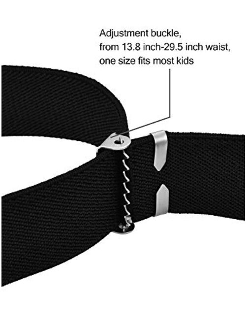 Kids Magnetic Belt Adjustable Elastic Belt with Magnetic Buckle for Boys Daily Use Girls