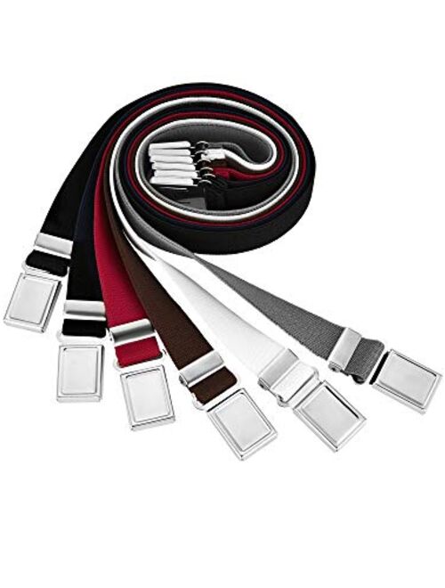 Kids Magnetic Belt Adjustable Elastic Belt with Magnetic Buckle for Boys Daily Use Girls