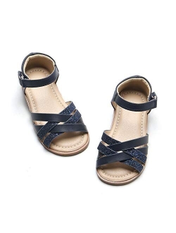Girls Shoes Soft Rubber Princess Flat Shoes Summer Baby Girl Sandals(Toddler/Little Kid)