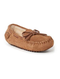 Parke Kids' Suede Moccasin Slippers