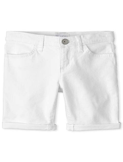Girls' Slim Denim Skimmer Shorts