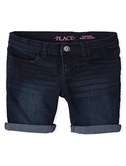 Girls' Slim Denim Skimmer Shorts