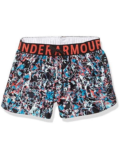 Under Armour Girls' Play Up Printed Workout Gym Shorts