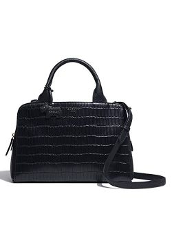 Millbank Faux Croc - Medium Zip Top Satchel