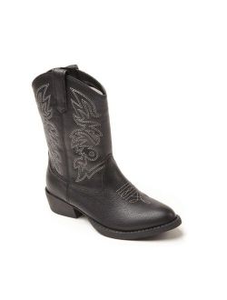 Little and Big Boys and Girls Ranch Unisex Pull On Western Cowboy Fashion Comfort Boot