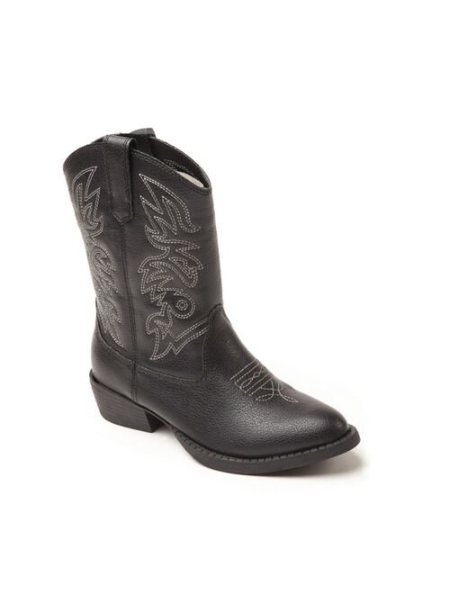 Deer Stags Little and Big Boys and Girls Ranch Unisex Pull On Western Cowboy Fashion Comfort Boot