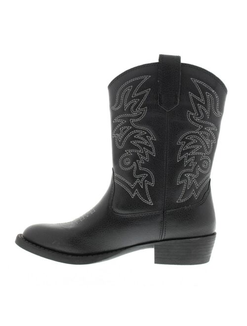 Deer Stags Little and Big Boys and Girls Ranch Unisex Pull On Western Cowboy Fashion Comfort Boot