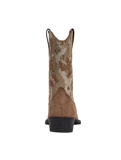 Deer Stags Big Boys and Girls Ranch Pull On Western Cowboy Fashion Comfort Boots