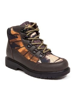 Little and Big Boys Hunt Boy's Rugged Thinsulate Water Resistant Camo Hiker Boot
