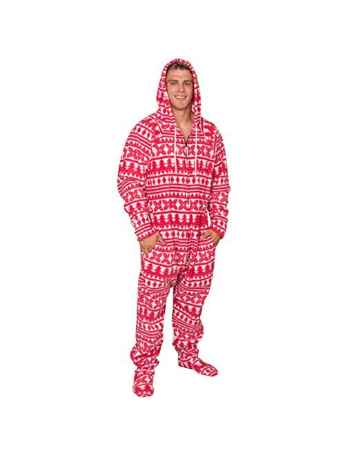 Costume Agent Ugly Christmas Lazy Pajama Suit with Hood