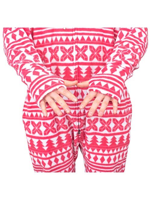 Costume Agent Ugly Christmas Lazy Pajama Suit with Hood