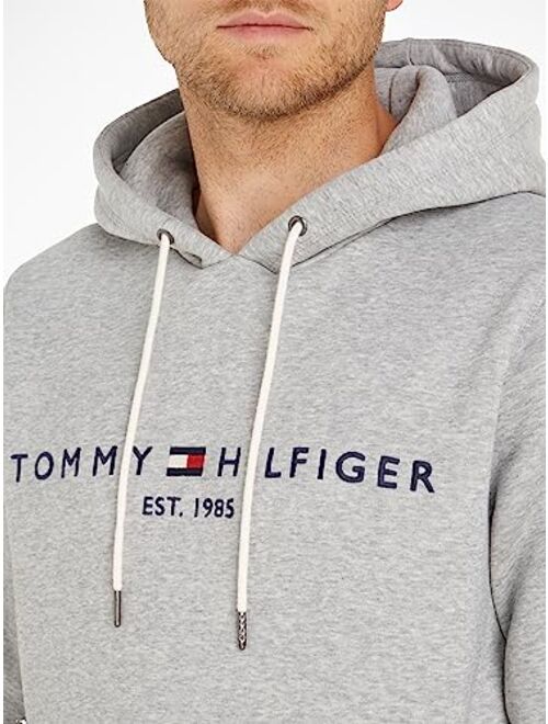 Tommy Hilfiger Men's Fleece Lined Logo Hoodie Black