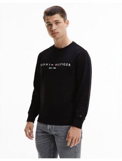classic logo sweatshirt in black