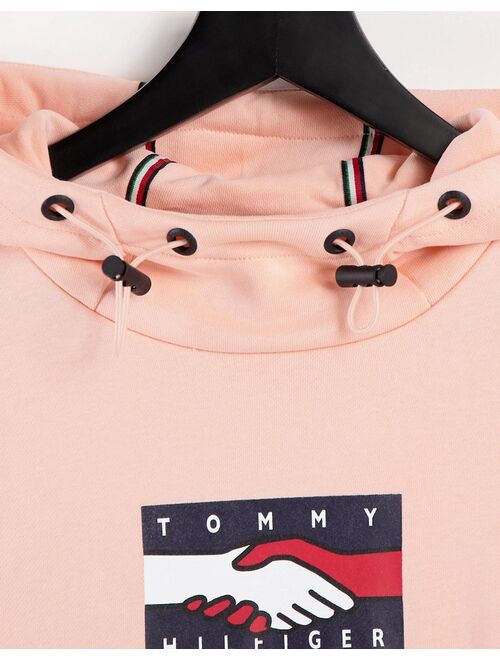 Tommy Hilfiger One Planet capsule unisex back print hoodie in pink