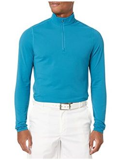 Men's Drytec UPF 50  Cotton Advantage Zip Mock Pullover