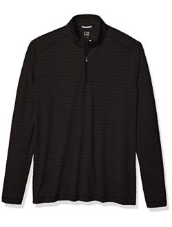 Men's Moisture Wicking Drytec UPF Holman Stripe Half Zip Pullover