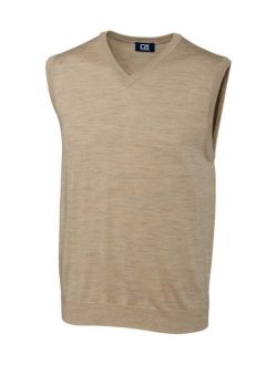Cutter and Buck Men's Big and Tall Douglas V-Neck Sweater Vest