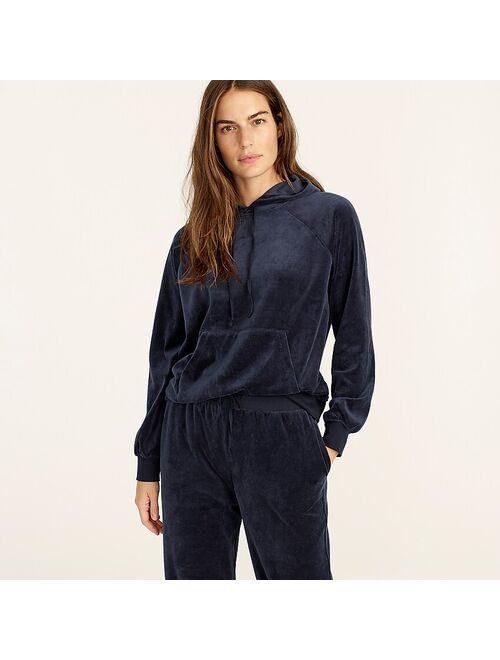 J.Crew Relaxed velour hoodie