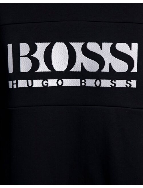 Hugo Boss Athleisure Soody 1 overhead hoodie in black