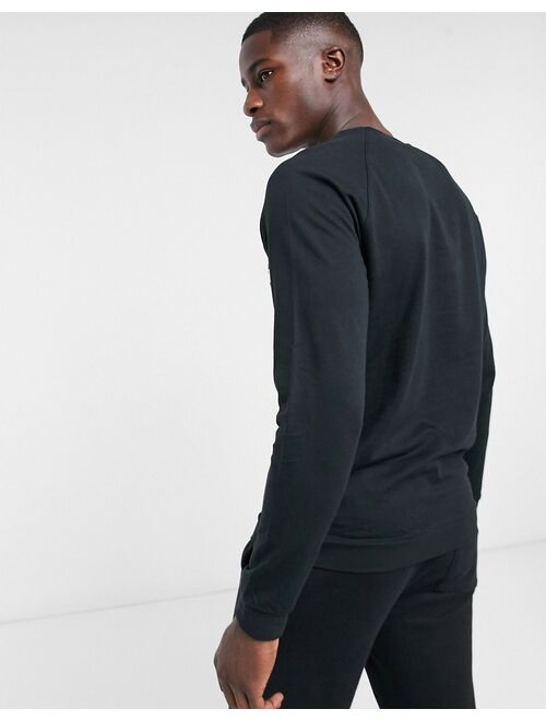 Hugo Boss Bodywear logo sweatshirt in black