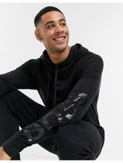 BOSS Bodywear hoodie in black