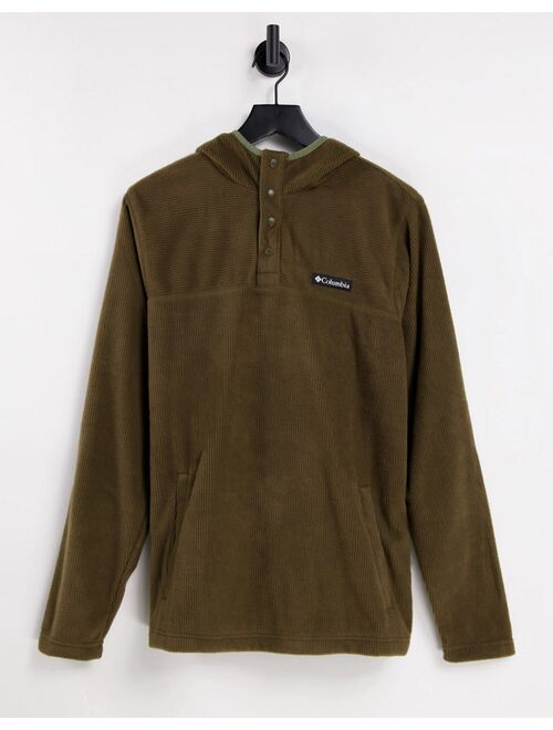 Columbia Steens Mountain snap neck hoodie in green