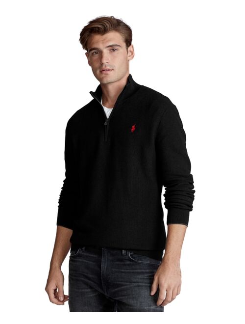 Polo Ralph Lauren Men's Cotton Quarter-Zip Sweater