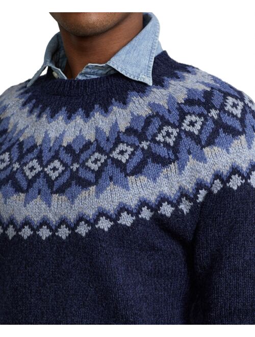 Polo Ralph Lauren Men's Yoke Pattern Wool Sweater