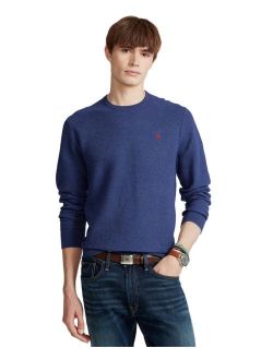 Men's Cotton Textured Crewneck Sweater